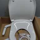 Kohler PureWash M250 Manual Round Bidet Toilet Seat, White, Quiet-Close Lid Prevents Slamming, Easy Installation with Quick-Release Hinges, Adjustable Spray Position & Pressure