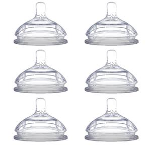 Comotomo Replacement Nipples, Slow Flow (0-3 Months) - 2 Count, 3 Packs