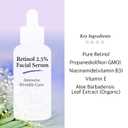 Retinol 2.5% Solution Facial Serum with Vitamin E - Facial, Age Spot Remover, High Strength Solution for Face without a Prescription, 2 Fl Oz (60ml)