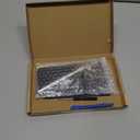 14 Back Glass Replacement for iPhone 14 Rear Back Cover Glass with Waterproof Frame and Camera Lens+Professional Repair Tool Kit (Midnight)