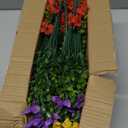 Artificial Flowers Fake Plants for Outdoors Spring Decoration, 13Bundles Silk Realistic UV Resistant Faux Flowers for Outside Planter Porch Yard Patio Garden Home Indoor, Mix