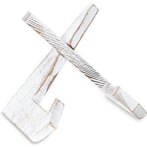 Plate Stand for Display, 6.5 Inch Picture Frame Holder Wooden, for Cook Book Decorative TableTop Art Easels Platter (White)