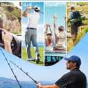 BIRCEN Polarized Anti-Glare Sunglasses for Men: Lightweight Metal Wrap around Sun Glasses UV Protection for Driving Fishing (G-blue-black)