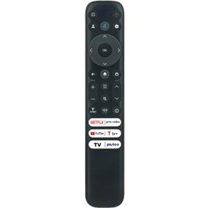 RC813 FMBG WINFLIKE Voice Remote Control Replace for TCL 4K QLED TV S446 S546 R646 Prime-Video YouTube 75QM850G 85QM850G 98QM850G 32S350G 40S350G 43S350G 55Q650G 98S550G 65QM850G