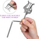 Alto Saxophone Lyre Sheet Music Holder- 18CM, Sax Marching Lyre Clamp- on Vertical Music Sheet Clip (Silver)