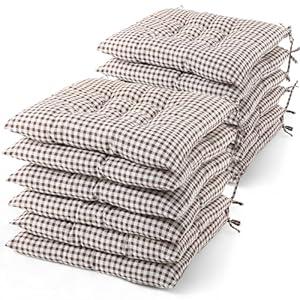 Geetery 12 Pcs Floor Pillows for Classroom Bulk Square Seating Cushions for Floor Chair School Kindergarten Reading Corner, 15.7'' Large Thick Meditation Cushions Yoga Nursery Daycare (Plaid Color)