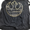 Star Wars Women's Gold Rebel Logo Race Top (2X, Black)