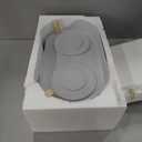 Elevated Slow Feeder Dog Bowls - Ceramic Food and Water Bowl Set with Stand - Raised Pet Dishes for Small and Medium Sized Dogs (White)