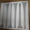 Roshtia 12 Pcs Eiffel Tower Vase Bulk 16 Inch Flute Vases Tall Glass Long Skinny Base Glass for Wedding Centerpiece Flowers Home Table Decorations Formal Dinners (Clear)