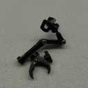 Karmus Rear View Mirror Phone Holder, Aluminum Alloy Mount Car Phone Holder Universal Rotatable and Retractable Rearview Mirror Phone Mount for Car Truck (Black)