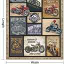Motorcycle Blanket Gifts for Men and Women Throw Blanket for Couch Sofa Bed Plush Throw Fleece Blanket Soft Cozy Bedding for Kids and Adults Bedroom Size 80"x60"
