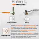 New Version 2025 - (12V 30W) - Maxiwatt HOTEND for 3D Printer - Compatible Creality Ender 3, CR-10, Prusa Mini, XL, Anycubic Kobra, Chiron, ...