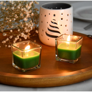 Candles 2.5 Oz 8 Pack Green