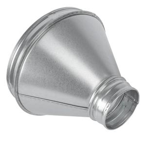 8" to 3" Inch Round Duct Reducer - Male Fit Galvanized Steel Pipe Increaser - Coupling for Round Duct Ventilation Systems - Heating & Cooling, HVAC