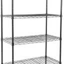 Whitmor 6 Tier Storage Shelves, Heavy Duty with Wheels, 400 lbs Capacity per Shelf, Max 2400 lbs Total, Adjustable Storage Units for Garage, Laundry, Plant, 30" L x 14" W x 70" H, Black
