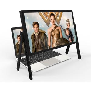 21 inch Screen Magnifier for Laptop 3D HD Screen Expanders for Movies, Videos, and Gaming, Screen Magnifier with Adjustable Angle Design Amplifier Desktop Magnifying for Seniors Reading (Black)