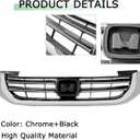 Grille Compatible For Honda Accord Front Chrome Bumper Grill 2013 2014 2015 HO1200214 71121T2FA01
