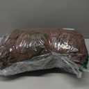 MooMee Bedding Duvet Cover Set 100% Washed Cotton Linen Like Textured Breathable Durable Soft Comfy (Solid Cocoa Brown, Queen 90"x90")