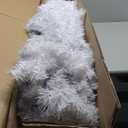 8.5FT White Artificial Christmas Tree, Realistic Unlit Christmas Tree with 1064 Branch Tips, Memory Wire Full Xmas Tree with Foldable Base and Metal Hinges for Holiday, Party, Home, Office