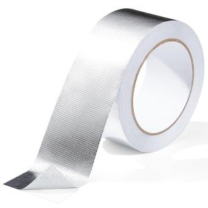 Aluminum Foil Heat Shield Tape 2inx66ft, Silver Heat ReflectiveTape, Fiberglass High Temp Tape for Exhaust, for Hose and Auto Use
