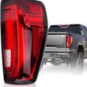 RH Tail Lights Assembly Compatible with GMC Sierra 2019 2020 2021 2022 2023 LED Passenger Side Taillight Brake Turn Signal Assembly W/Bulb Replaces GM2801310 86820474 84968741