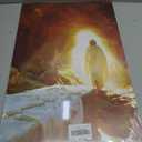 Christian Jesus Wall Art Jesus Leaves the Tomb Canvas Painting Resurrected Savior Leaves the Tomb Posters Prints He Is Risen Pictures for Church Home Bedroom living room Home Wall Decor Framed