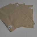 Kevin Textile Burlap Linen Placemats Set of 4 Heat Resistant Dining Table Place Mats Washable Kitchen Table Mats, 13 x19 inches, Cream Beige