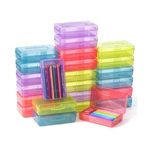 Mr. Pen- Plastic Pencil Case Box, 24 Pack