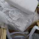 Signature Design by Ashley Seton Creek Casual Nuvella Weather Resistant Fabric, Resin Wicker Swivel Outdoor Bar Height Bar Stool with Cushion, Footrest and Armrest, Set of 2, Beige & Light Gray