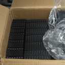 VEVOR Garage Tiles Interlocking, 12 x 12 x 0.53 inch 25 Pack Garage Floor Covering Tiles, Non-Slip Double-Sided Texture Garage Flooring Tiles, for Garages, Basements, Repair Shops, Black