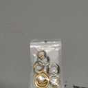 Lusofie 16 Pcs O Ring Clip Spring O Ring Clasp Round Mini Carabiner for Bag Purse Handbag Strap Craft Jewelry Making