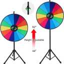 24 Inch Spinning Prize Wheel with Folding Tripod Floor Stand