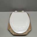 Bemis 1500EC 390 Lift-Off Wood Elongated Toilet Seat, Cotton White (Pack of 1)