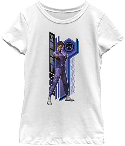 Marvel Girl's Shuri Pattern T-Shirt, Medium