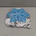 Kolldenn 12 Pcs Snowflake Party Favors Bags Glitter Small Wonderland Paper Winter Goodie Bags with Handle for Candy Treat Gift Winter Holiday Birthday Christmas Party Supplies