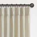 Beige Linen Pinch Pleated Curtains 58 Inch Length 2 Panels for Living Room Bedroom Country Rustic Neutral Boho Primitive Semi Sheer Pleat Drapes Light Filtering Short Curtains 40 x 58 Long Back Tab