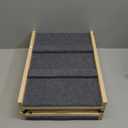 Rockever Dog Ramp, Folding Dog Ramp, Wooden Non-Slip Dog ramp for Couch for Small Medium Old Dogs, Adjustable from 11" to 14" 3 Levels Pet Ramp for Couch, Bed, Car