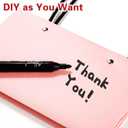DEAYOU 12 Pack Kraft Paper Flower Gift Bags, Bouquet Bag Box with Handle, Small Paper Carrier Tote Bags with Waterproof Lining for Floral Arrangement, Party Favor, Packaging, Ultra Thick, Black, Pink