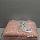 Teddy Velvet Small Ottoman Foot Rest, Foot Stools with Storage Small, Upholstered Rectangle Wood Ottoman with Safety Hinge Flip Top, Bed Stool for Bedroom Dorm Teddy Pink YD-JD136P