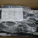 47.2" Farmhouse Kitchen Light Fixture, Black Hanging Kitchen Chandelier, 6-Light Rustic Dining Room Light Adjustable Height with Wood and Metal Frame, Suit for Farmhouse, Industrial Style