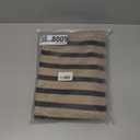 OJIA Outdoor Porch Rug Front Door Mat 24'x51, Washable Black and Tan Striped Outdoor Rugs Front Door Rug Cotton Woven Kitchen Rugs Small Area Rugs for Entryway Patio Bedroom Bathroom