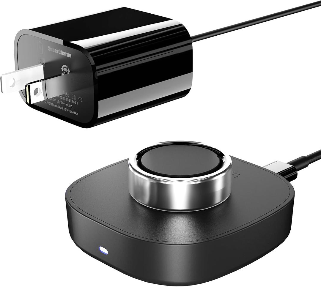 Charger for Oura Ring 4/ Ceramic  Size 9 Quick Charge Dock with 3FT USBC Cable, Fast Replacement Charging Base Compatible with Oura Ring Gen 4