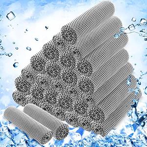 Hosuly 30 Pack Cooling Towels, 40"x12" Ice Breathable Chilly Sweat Rag Microfiber Workout Rags for Gym Towels for Neck and Face for Yoga Golf Sport Running (Light Gray)