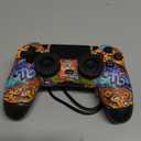 TIANHOO Wireless Controller Compatible with PS4/Pro/Slim, with Vibration Feedback, Motion Sensing, Touchpad, Light Bar, Share, Speaker, 3.5mm Headphone Jack (Graffiti)