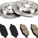 KAC 330mm Front Brake Kit, OE Brake Rotors and Ceramic Brake Pads Fit for 2011-2014 2018 Ford Explorer, 2011-2014 Ford Edge, 2009-2019 Ford Flex, 2013-2019 Taurus 3.5L,2010-2012 Taurus,OEM#54165 D1377