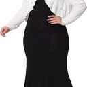 Agnes Orinda Plus Size Cardigan for Women Long Sleeve Open Front Elegant Cropped Shrugs Bolero Cardigans (White, XXL)