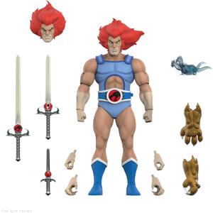Super7 ULTIMATES! Thundercats Lion-O (LED Eyes) - 7" Thundercats Action Figure with Accessories Classic Cartoon Collectibles and Retro Toys