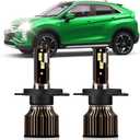 Fit For Mitsubishi Mirage 2014 2015 2016 2017 2018 2019 Light Bulbs, 30000LM Super Bright High Low Beam Light Bulbs, 6000K Cool White, With Cooling Fan, Plug and Play, Pack of 2