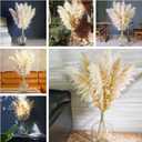 10 Stems 46" inch Dried Pampas Grass Decor Tall, Large Pompas Grass, Boho Neutral Home Decor Bouquet, Fluffy Pampass Grass for Floor Vase Wedding Floral Arrangements Wall Farmhouse Table Decor