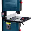 8 in Band Saw, ExploreHorizon 0-45 Tilting Range, 3A & 1800RPM Pure Copper Motor Bandsaw, Benchtop Band Saw with Fence and Miter Gauge, for Woodworking Aluminum Plastic